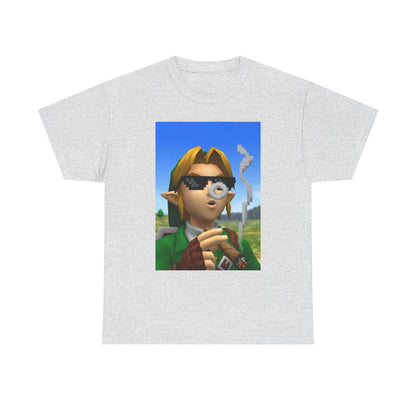 Pixelated Link Smoking With Deal With It Glasses