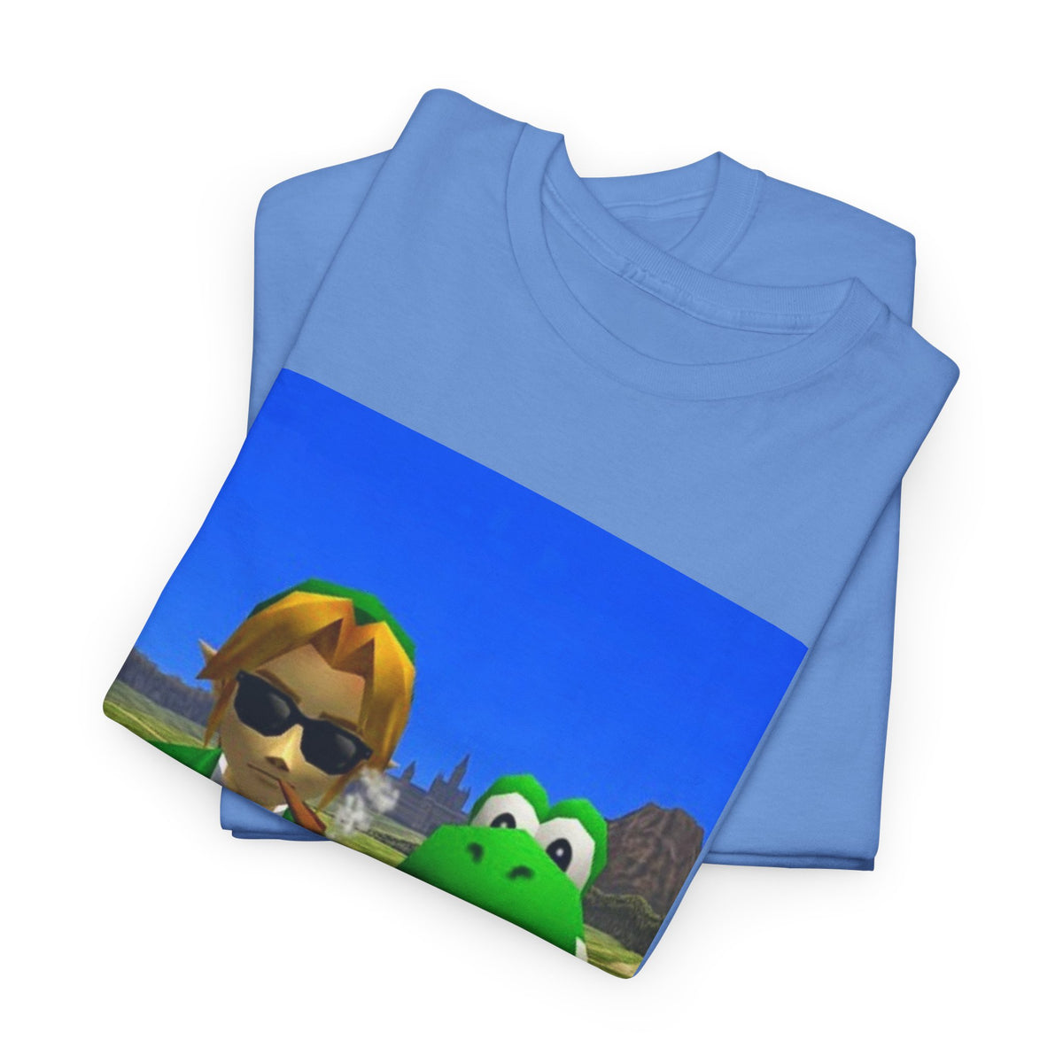 Link And Yoshi Smoking With Attitude