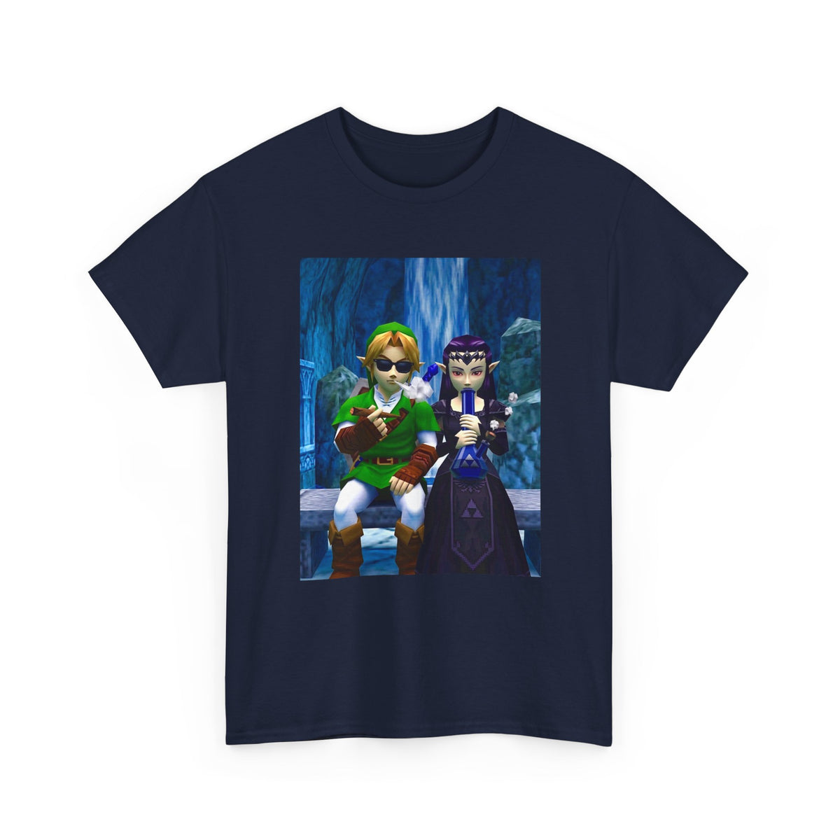 Hero and Princess Taking A Hit Tee