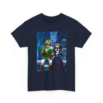Hero and Princess Taking A Hit Tee
