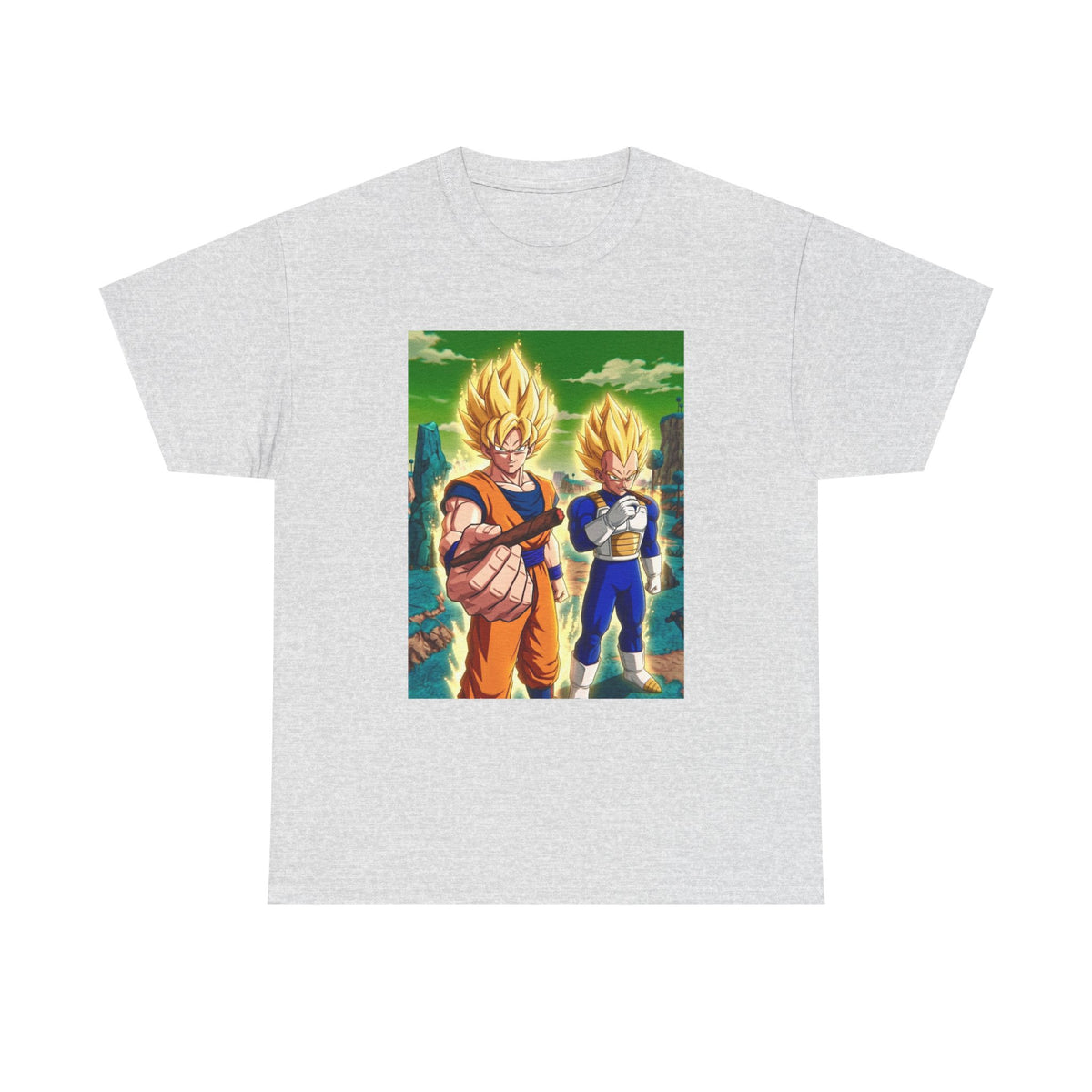 Goku and Vegeta Powering Up With Blunts
