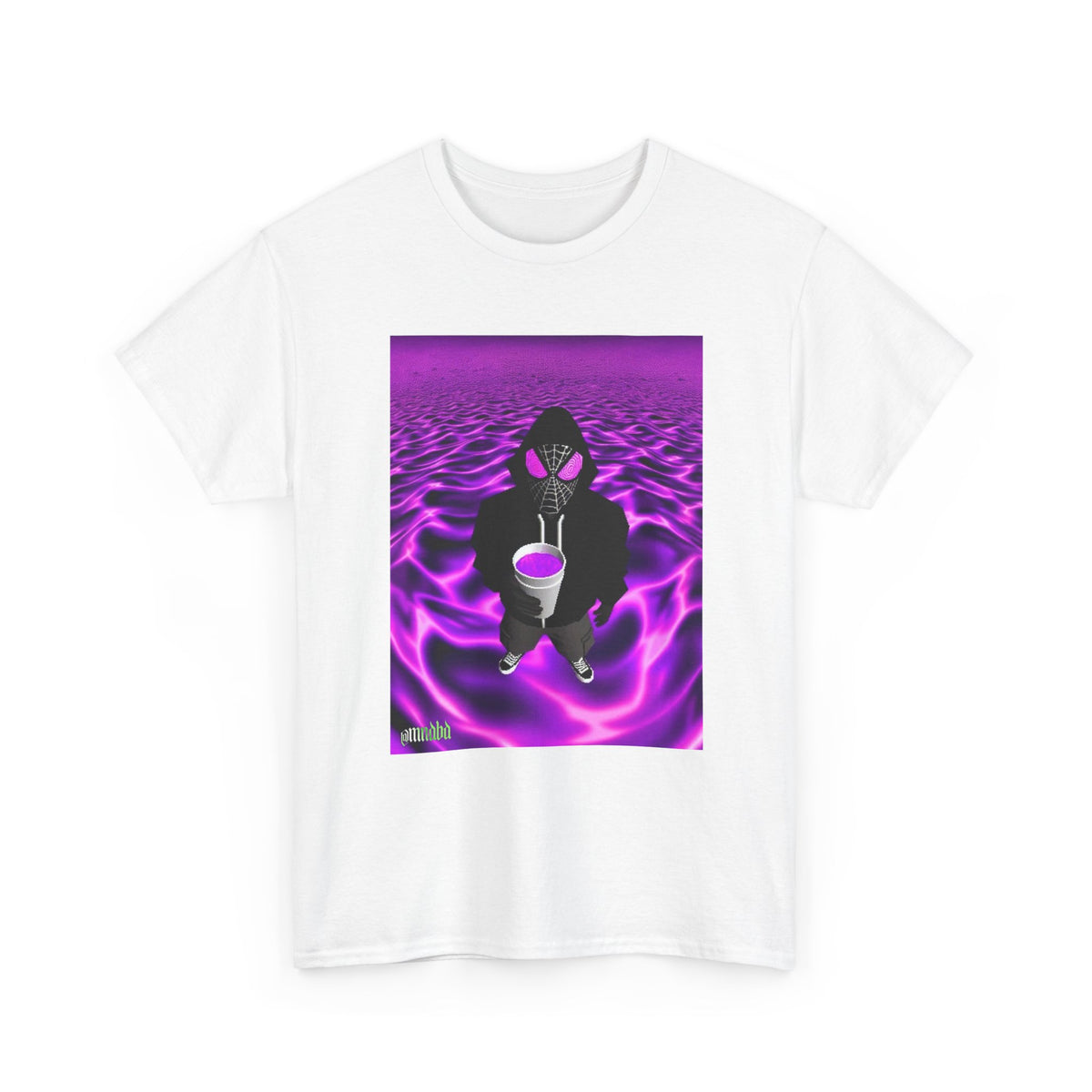 Spider-Hoodie With Purple Swirls Tee