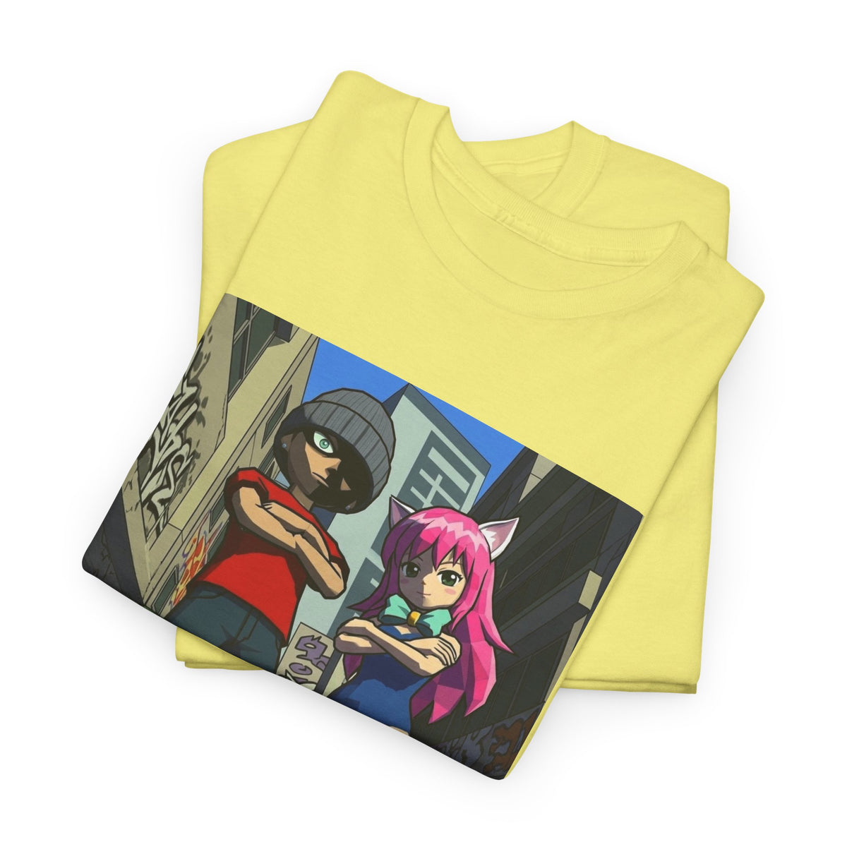 Urban Duo Standoff In Graffiti Alley Tee