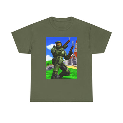 Master Chief Blazing In Mushroom Kingdom