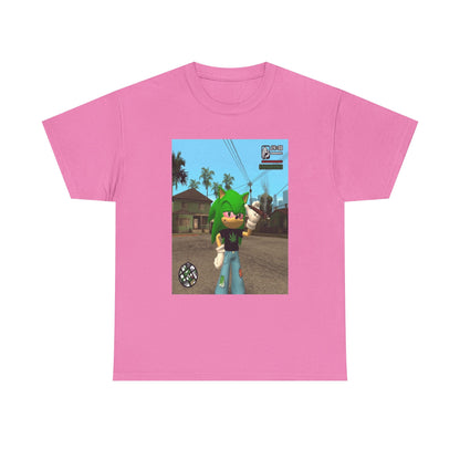 Chill Green Hedgehog Smoking Blunt Tee