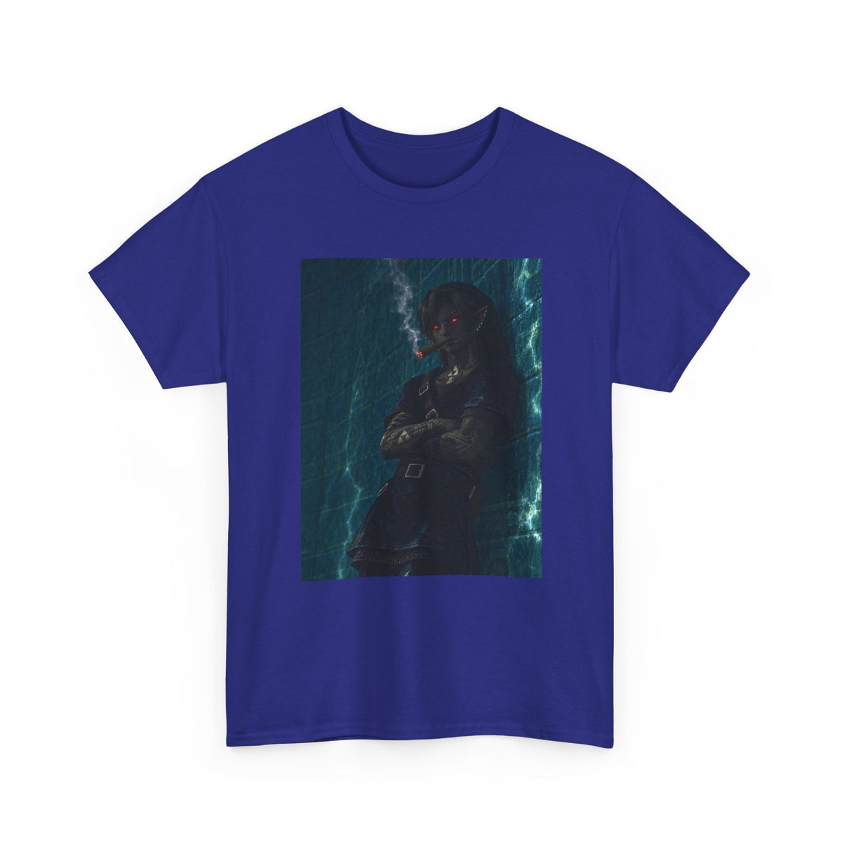 Dark Link Smoking A Lit Cigar Tee