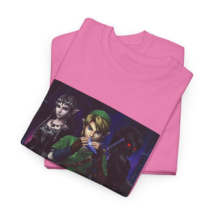 Link Playing Ocarina With Dark Companions Tee