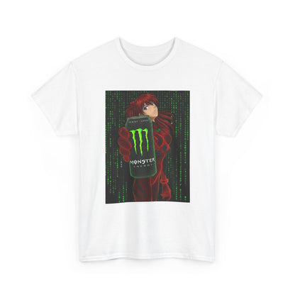 Asuka Wireframe Holding Monster Can