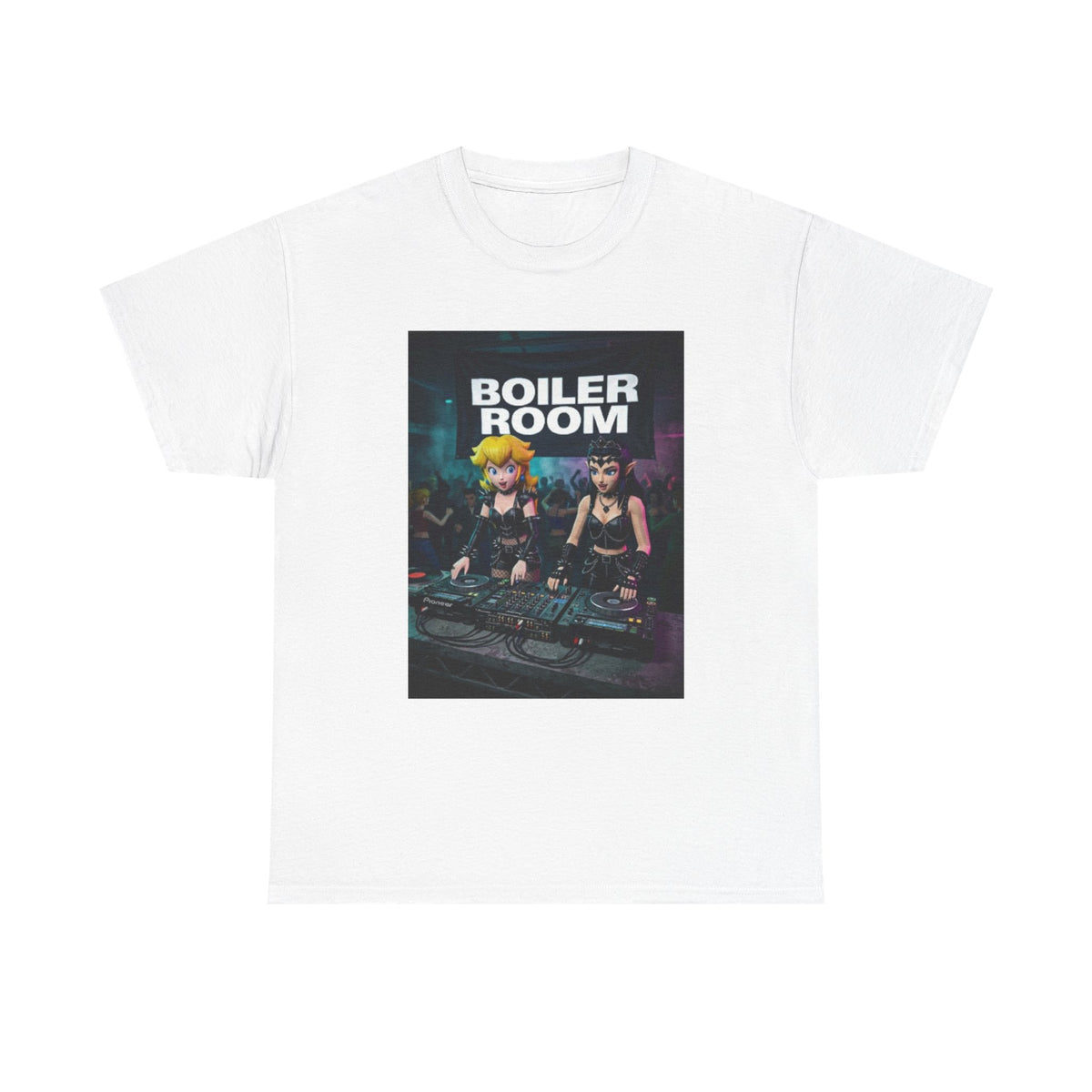 Princess Peach and Dark Peach DJing Tee