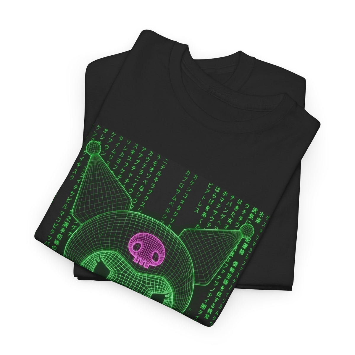 Wireframe Kuromi Flipping The Bird Tee