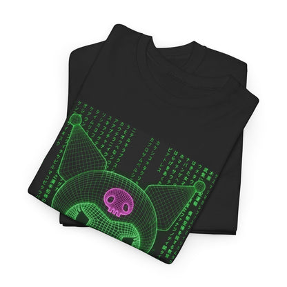 Wireframe Kuromi Flipping The Bird Tee