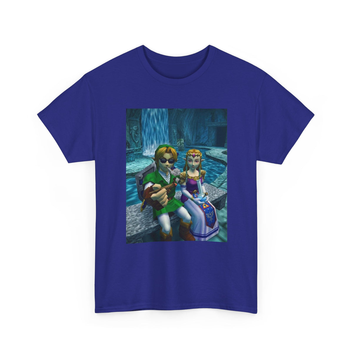 Link and Zelda Chilling and Smoking