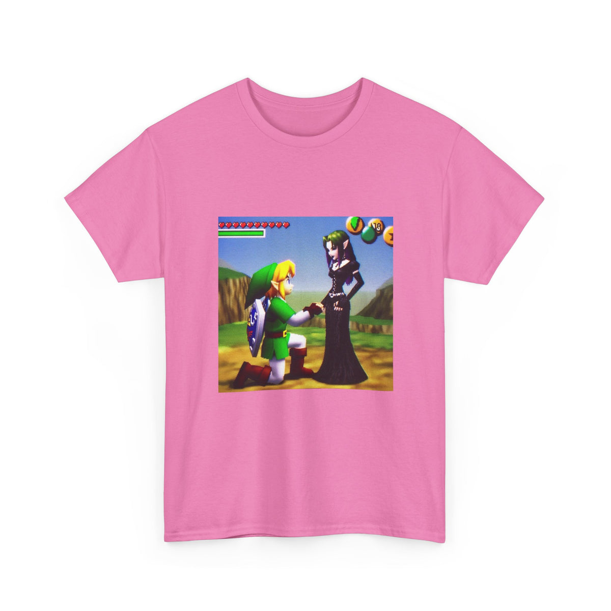 Link Proposing To Goth Girl Tee