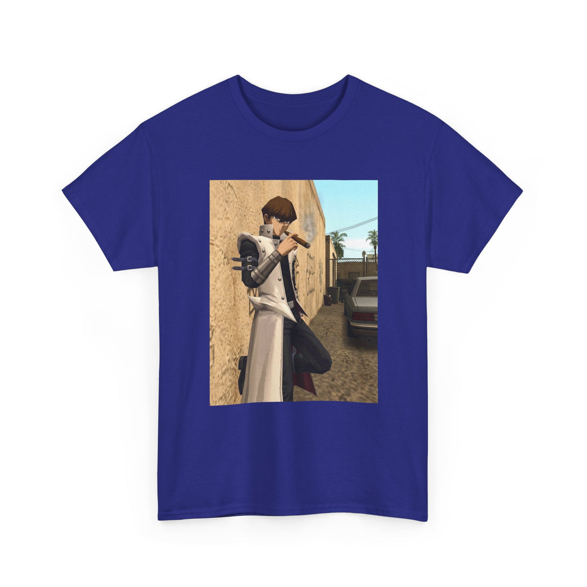 Kaiba Puffing A Cigar In The Alley
