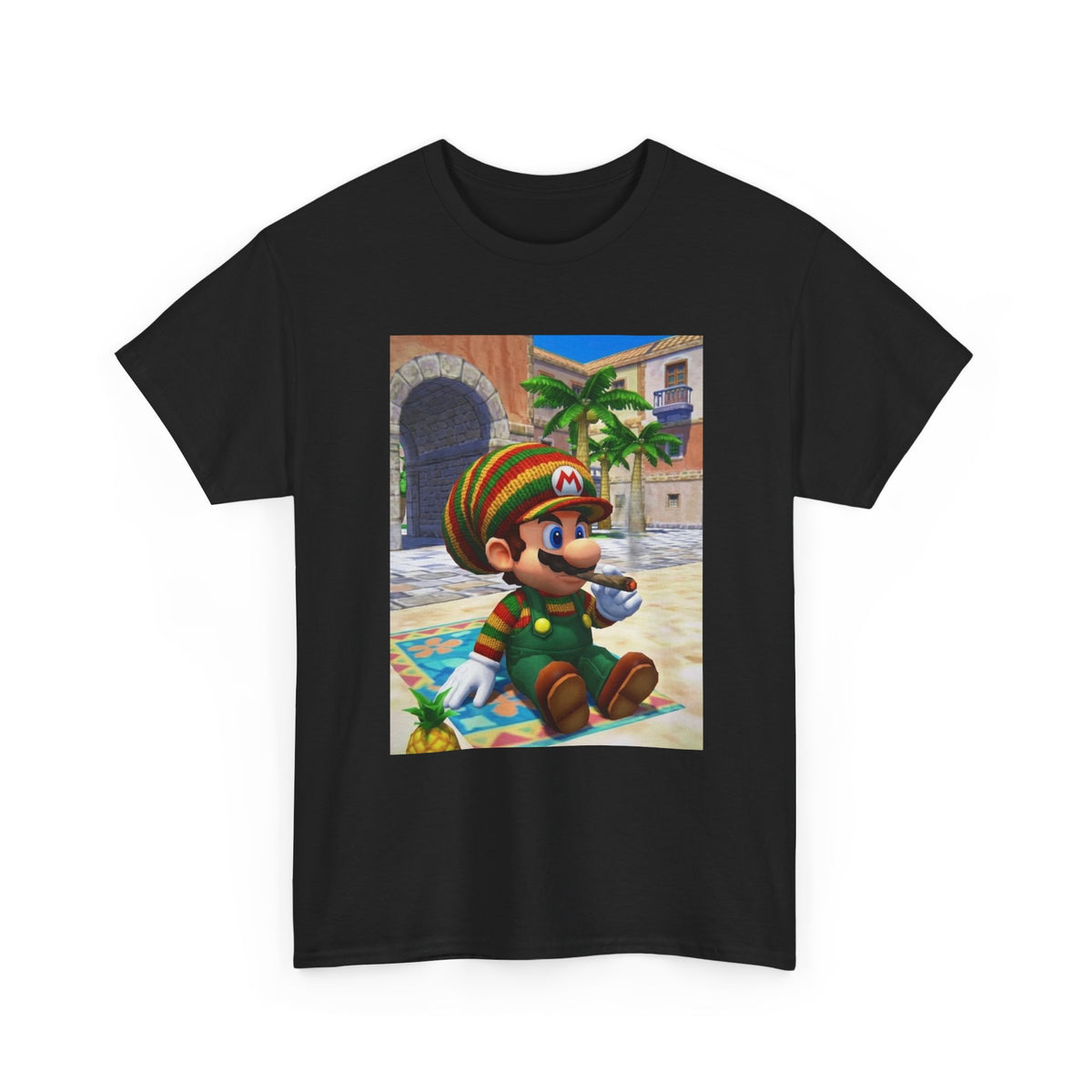 Rasta Mario Chilling With A Blunt