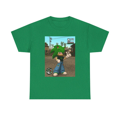 Stoned Green Hedgehog Blazing In Grove Street