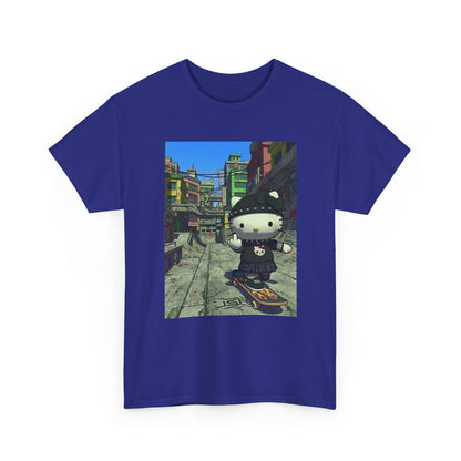 Punk Hello Kitty Flipping The Bird Tee