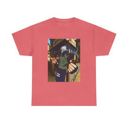 Kakashi Relaxing With Blunt And Book Tee