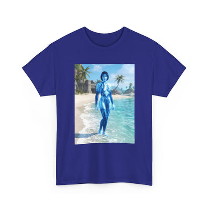 Cortana On Tropical Beach Tee