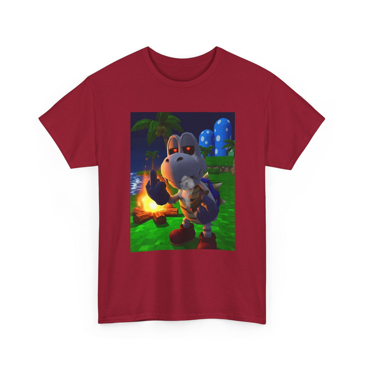 Dry Bones Giving The Finger Smoking Cigar Tee