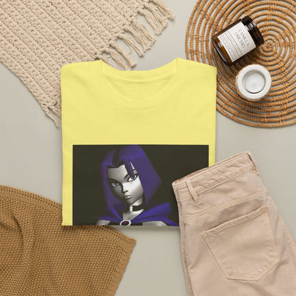 Pixelated Raven Standing Arms Crossed Tee