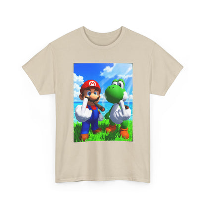 Mario And Yoshi Flip The Bird