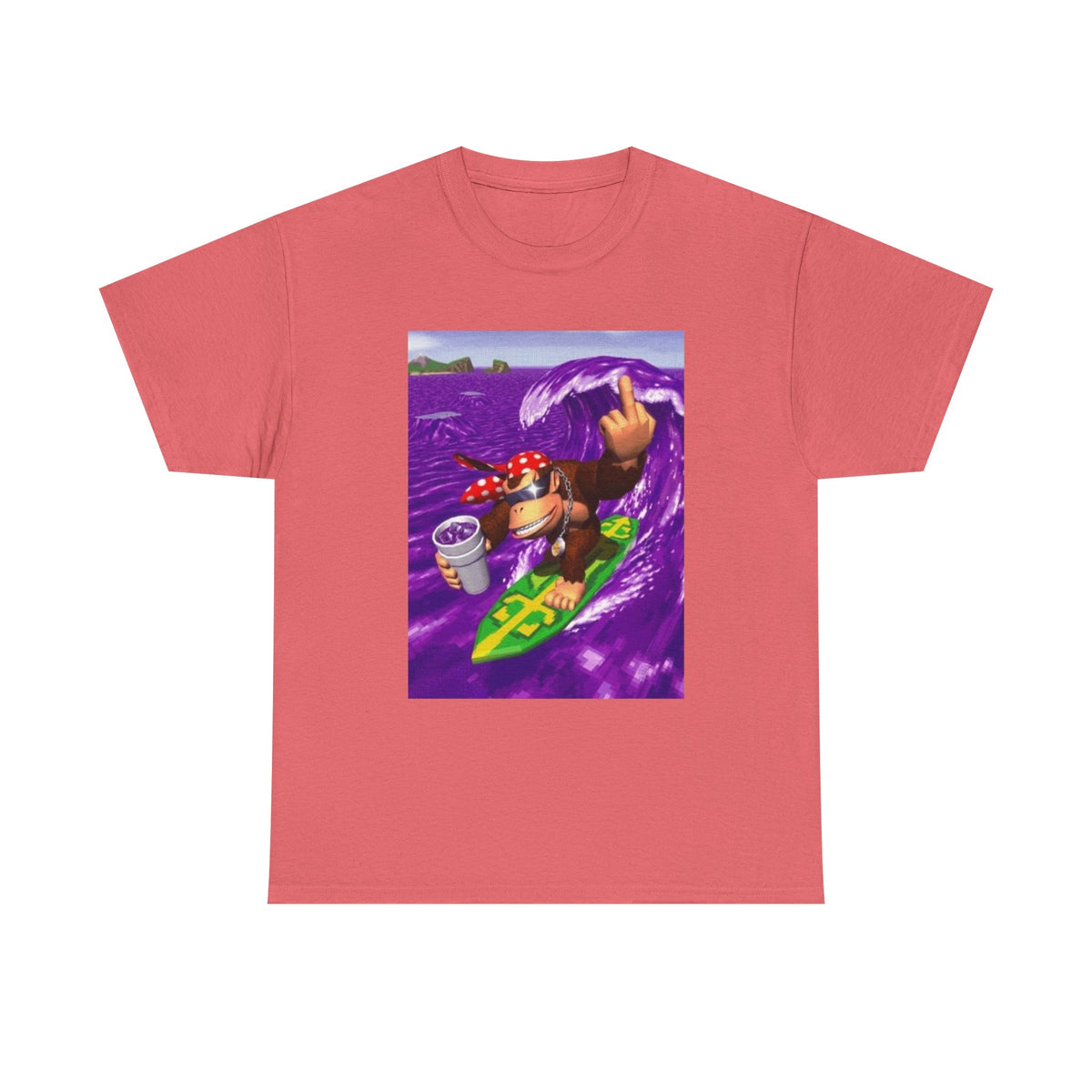 Diddy Kong Surfing Purple Wave Tee