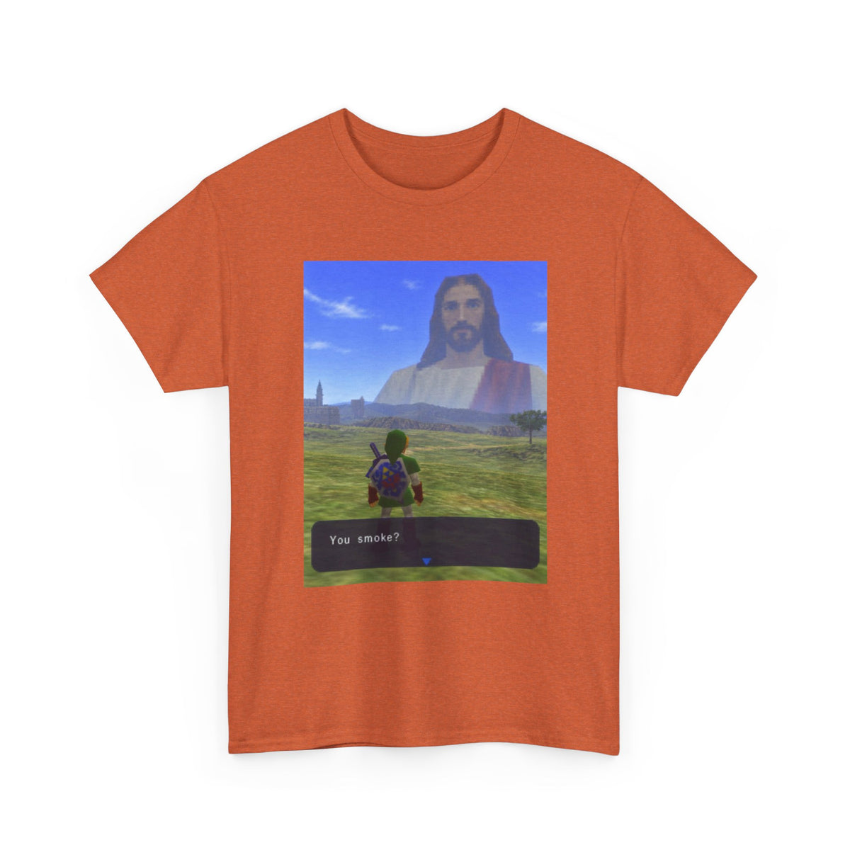 Link Meets Jesus, The Ultimate Question Tee