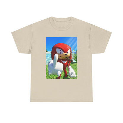 Knuckles Smoking Cigar On Tropical Beach