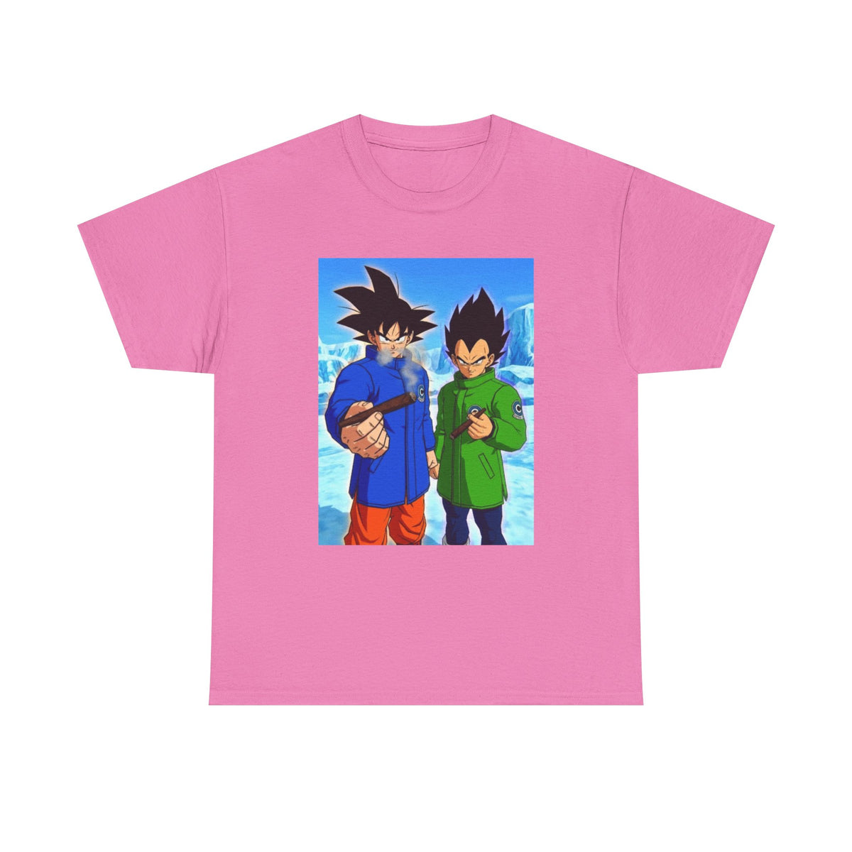 Goku and Vegeta Smoking in the Snow Tee