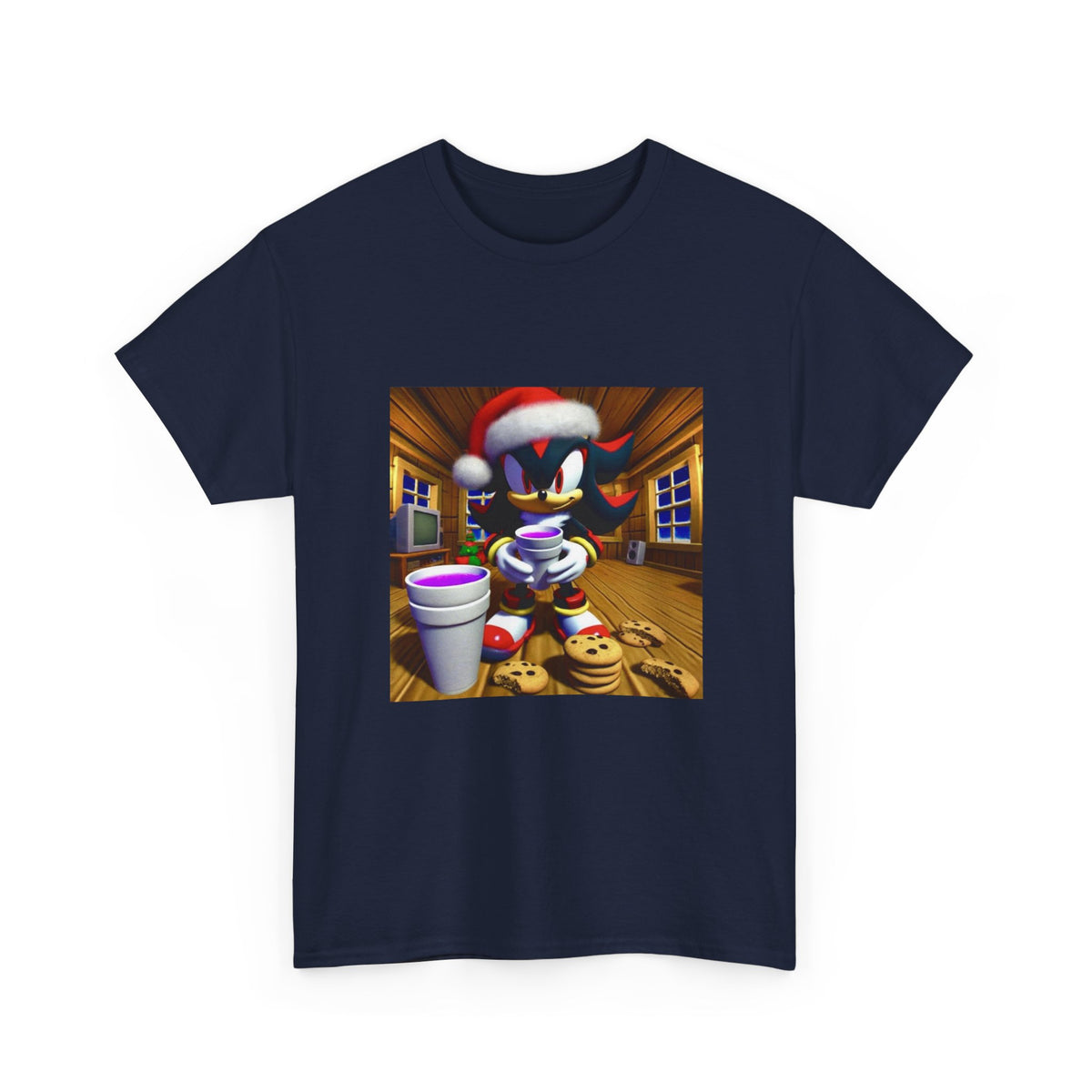 Shadow The Hedgehog With Holiday Purple Drink