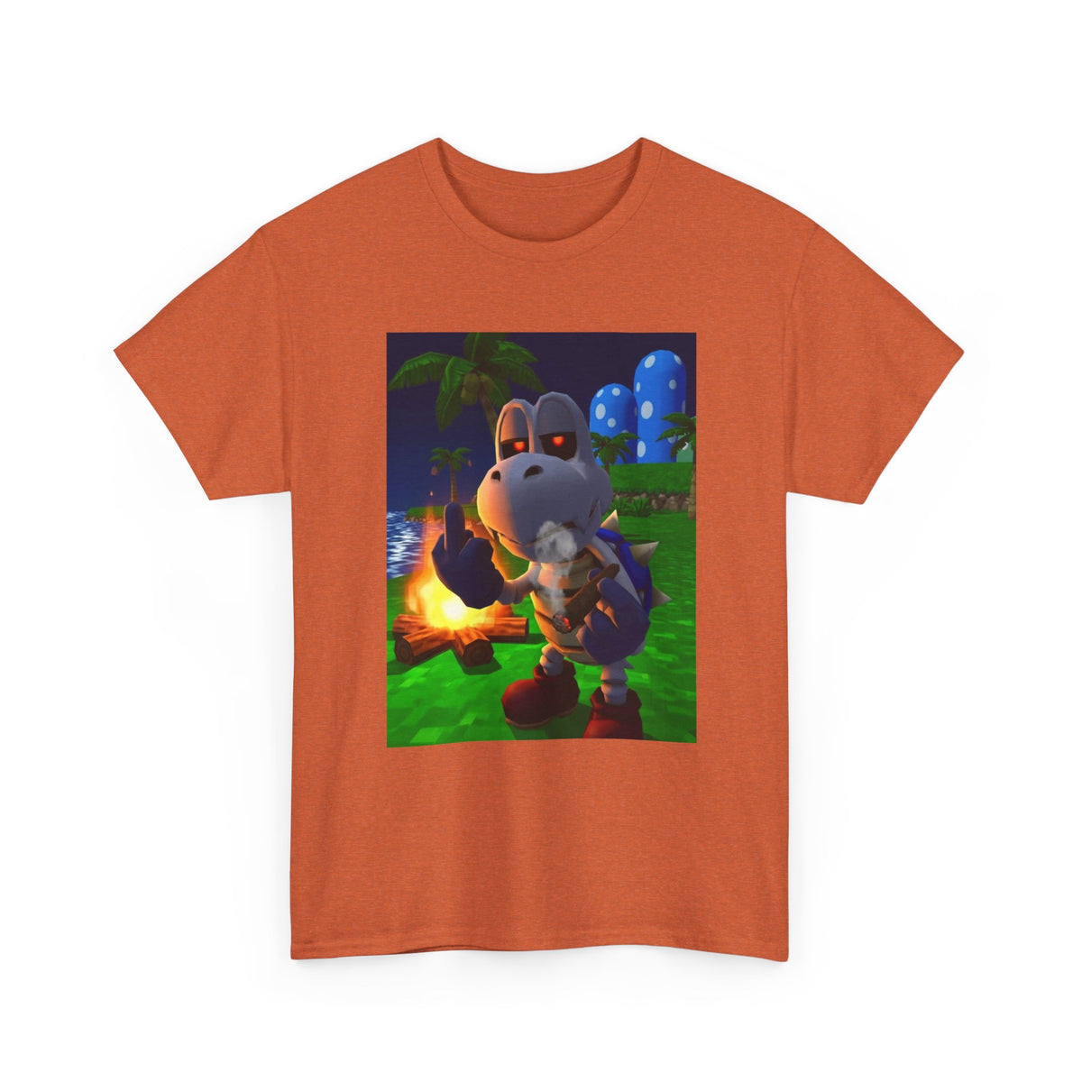 Dry Bones Giving The Finger Smoking Cigar Tee