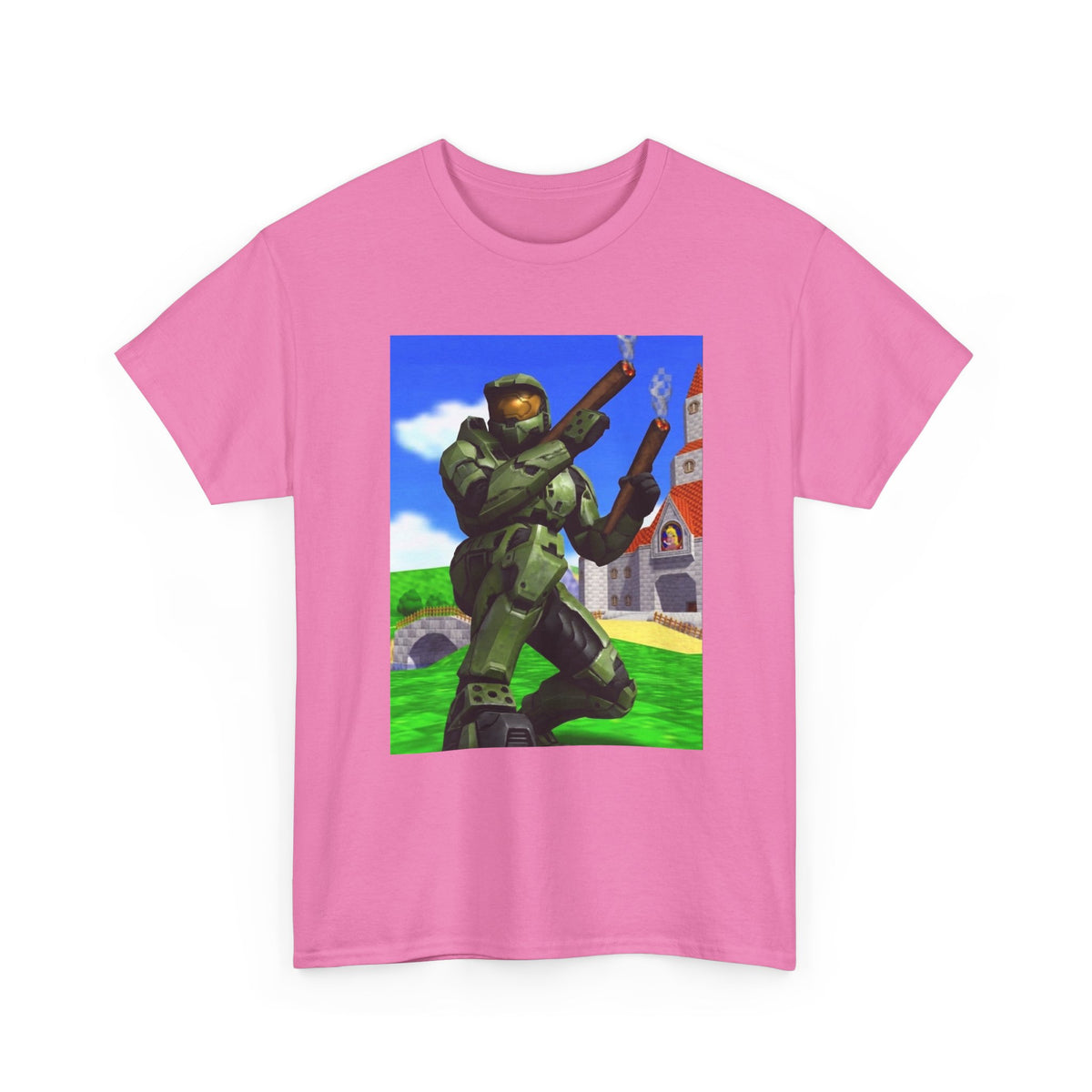 Master Chief Blazing In Mushroom Kingdom