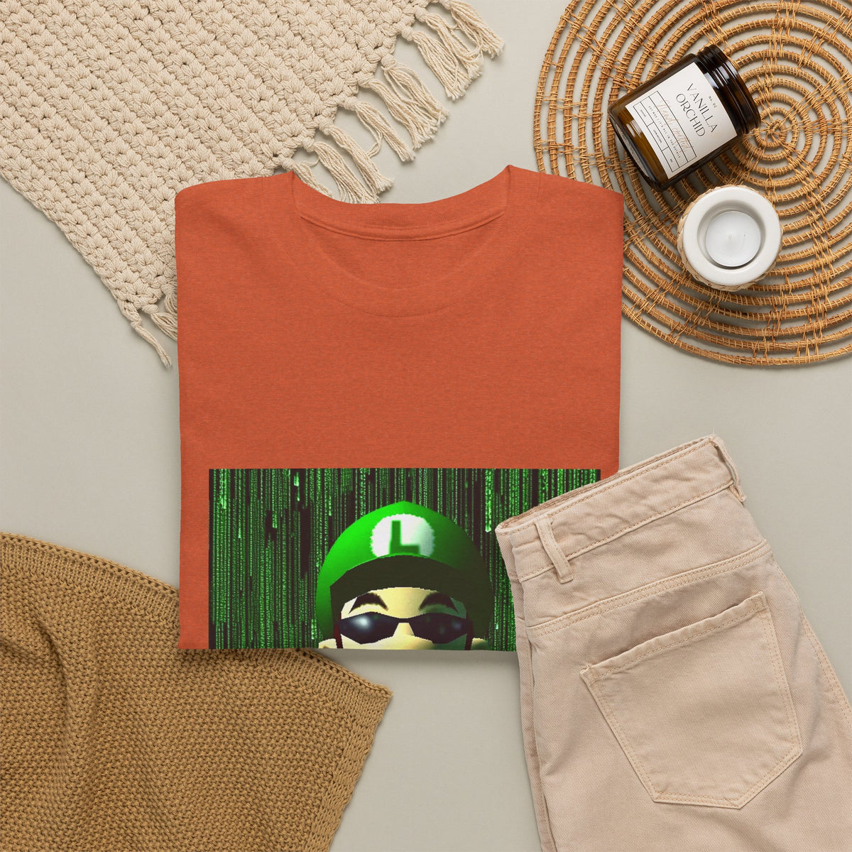 Matrix Luigi Smoking In The Glitch