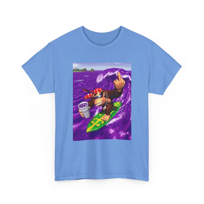 Diddy Kong Surfing Purple Wave Tee