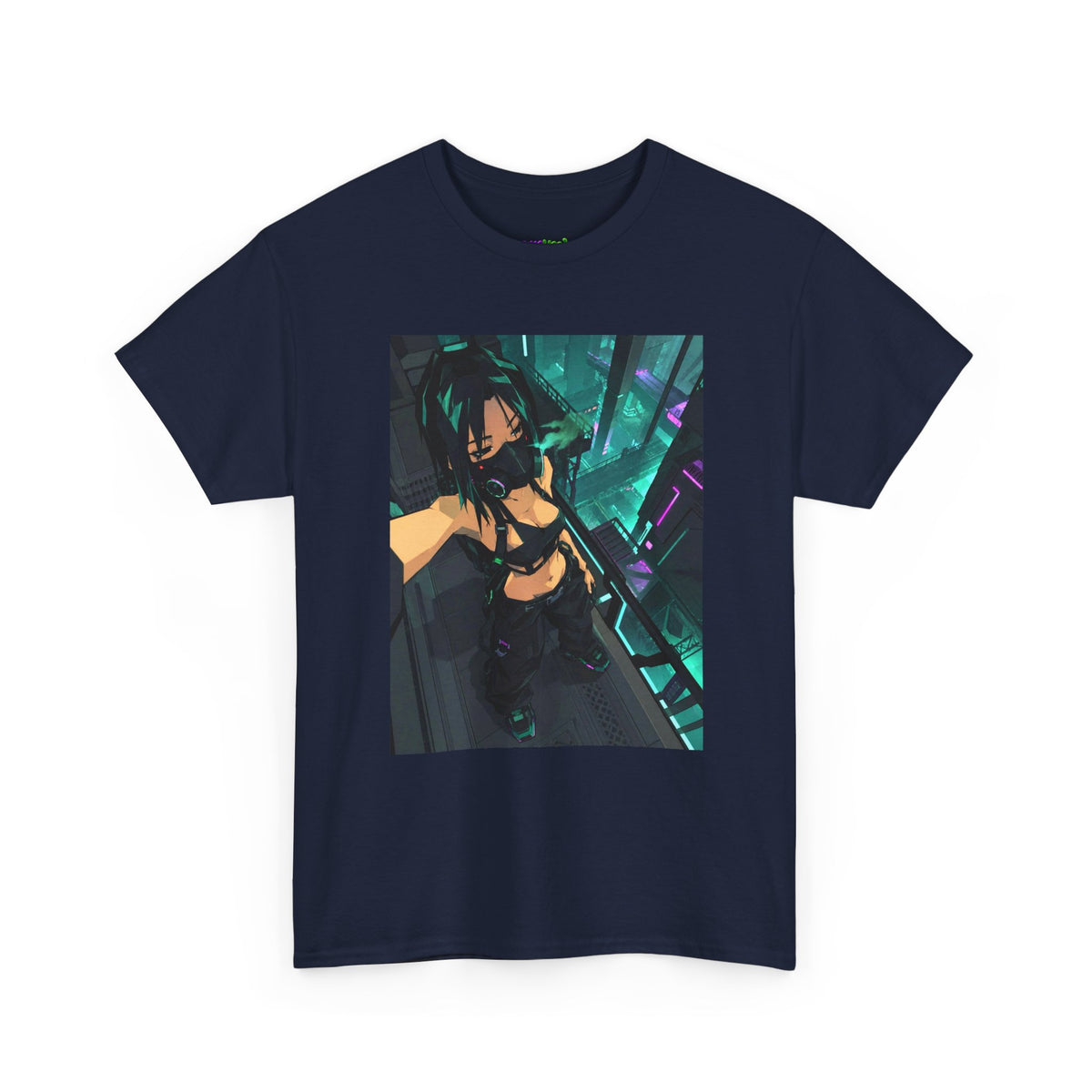 Midnight Ember Leaf Graphic Tee
