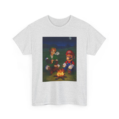 Link and Mario Campfire Smoke Session Tee