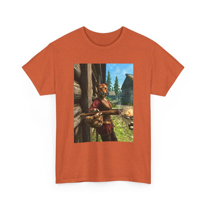Khajiit Smoking Fat Blunt Tee