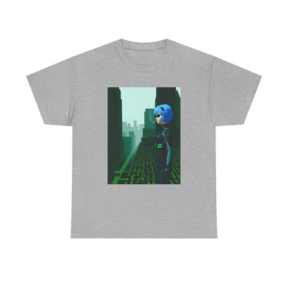 Neon Genesis Smoking Anime Girl Matrix Tee