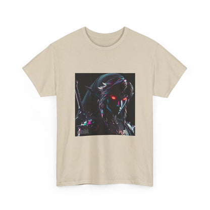 Chrome Dark Elf With Glowing Eyes Tee