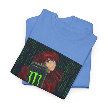 Asuka Wireframe Holding Monster Can