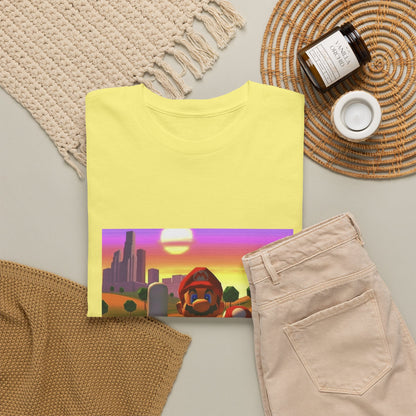 Mario And Mushroom Flipping Off Tee