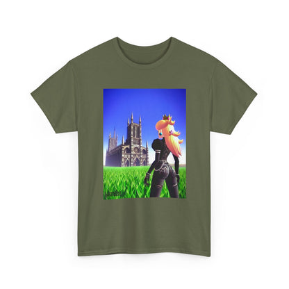 Gothic Princess Peach Gazing At Cathedral