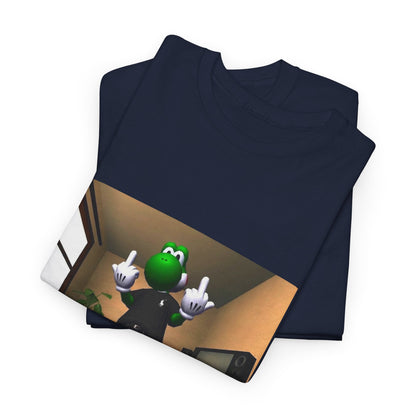 Yoshi Flipping Off In The Living Room Tee