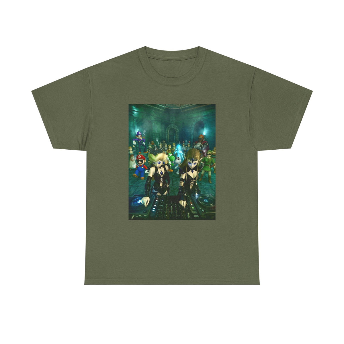 Dark Zelda DJs Gaming Party Tee