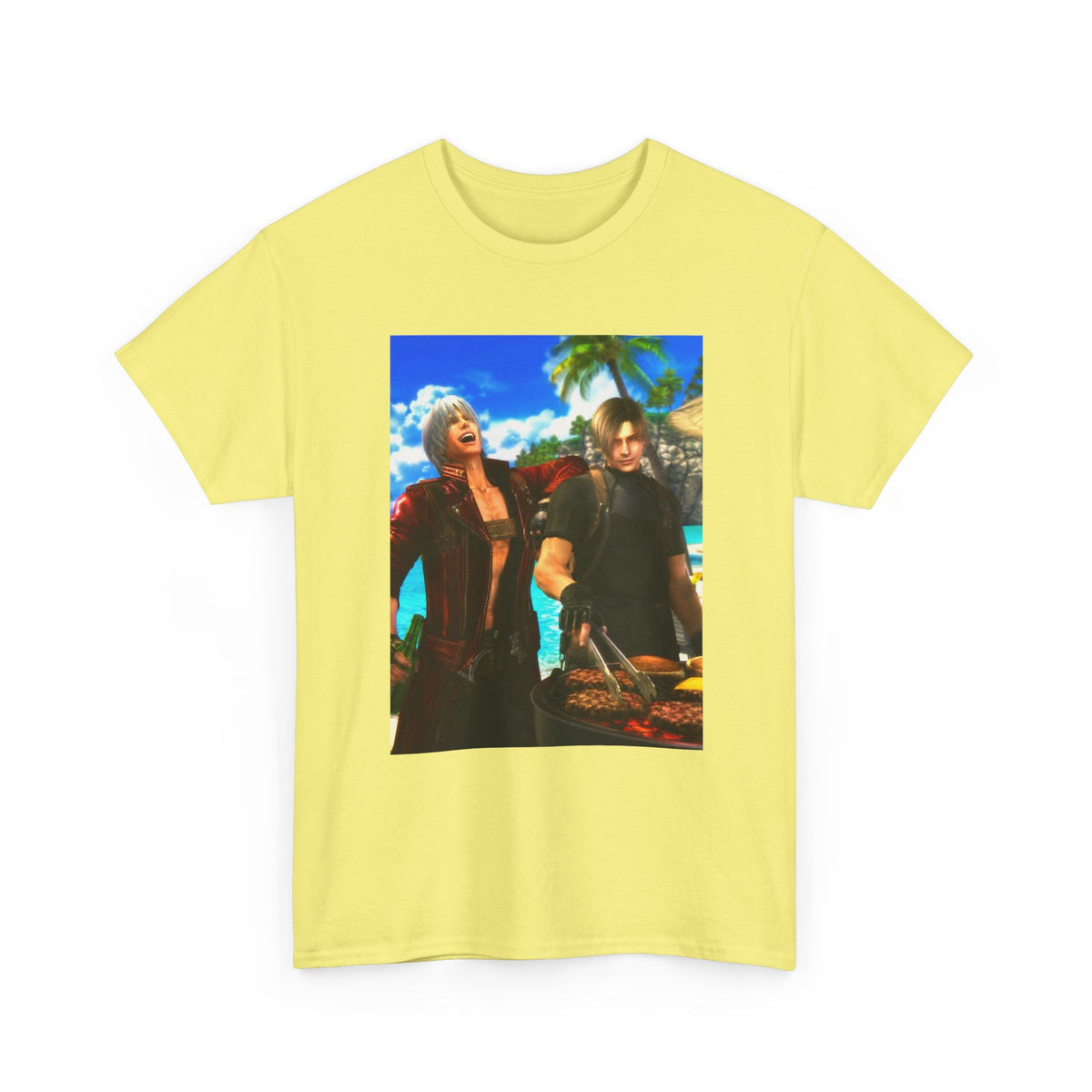 Dante and Leon Grilling on the Beach Tee