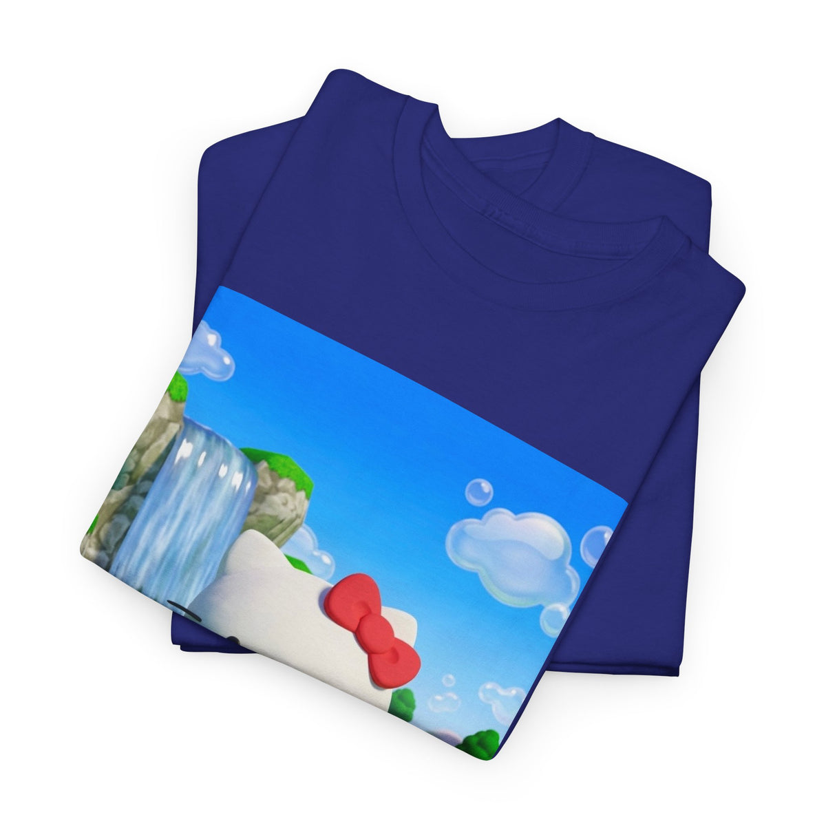 Kitty Flips The Bird Waterfall Tee