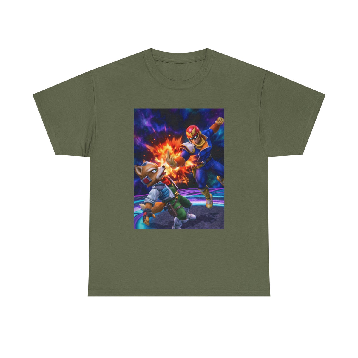 Falcon Punch Fox Flipping The Bird Tee