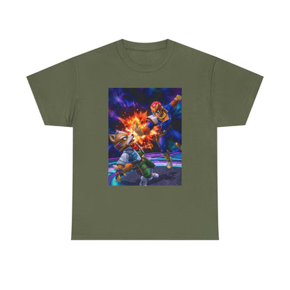 Falcon Punch Fox Flipping The Bird Tee