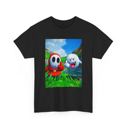 Shy Guy And Boo Flipping Off Tee